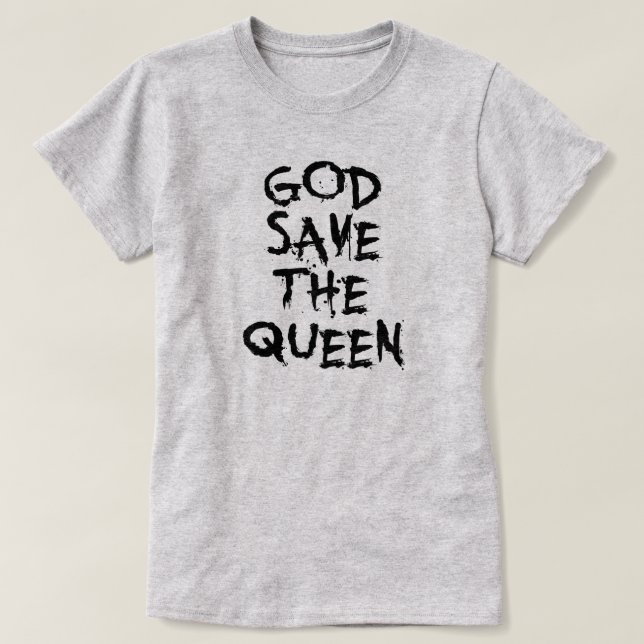 CAMISETA DEUS SALVE A RAINHA (Frente do Design)