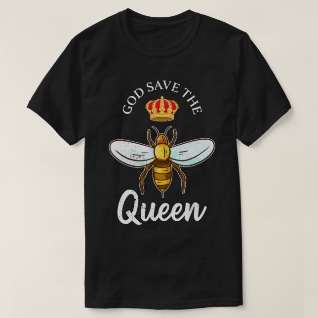 Camiseta Deus salve a Rainha Engraçada Presente (Frente do Design)
