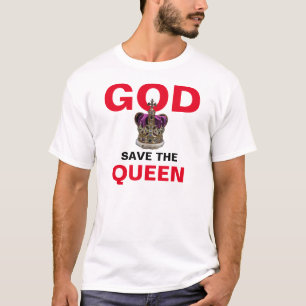 Camiseta DEUS SALVE A RAINHA - Rainha Elizabeth II T-Shirt