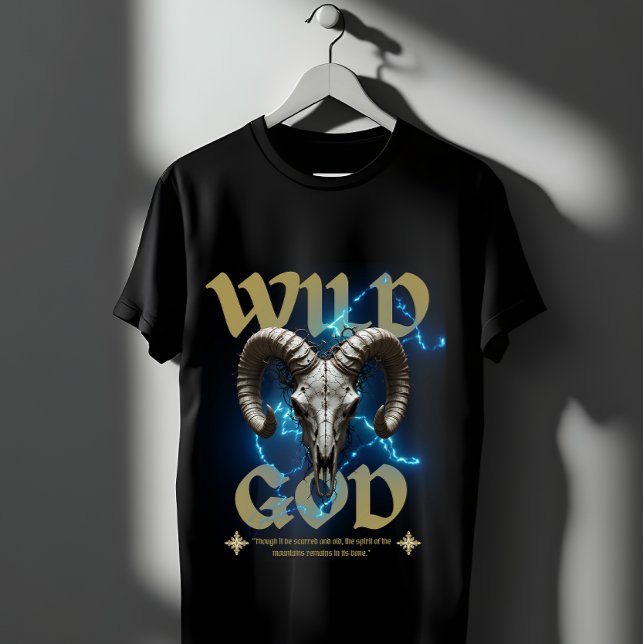 Camiseta Deus selvagem (Criador carregado)