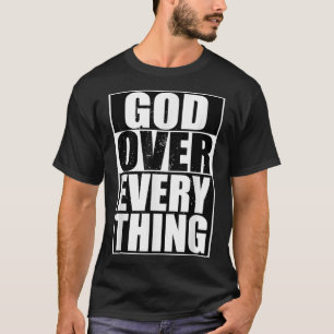 Camiseta Deus Sobre Tudo Legal Homens Engraçados Cristãos