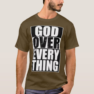 Camiseta Deus Sobre Tudo Legal Presente Engraçado Cristão