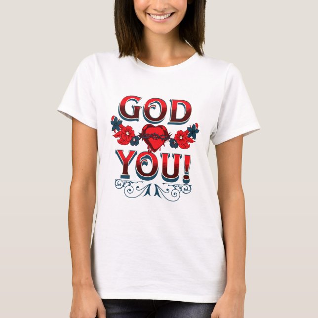 Camiseta Deus te ama (Frente)