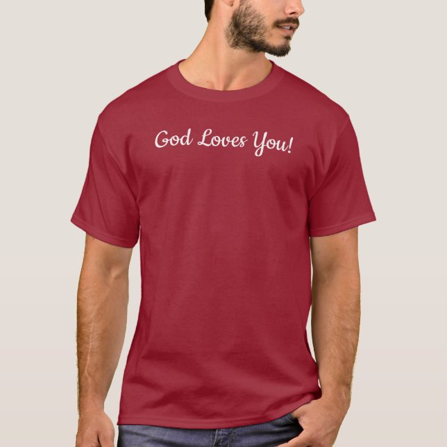 Camiseta Deus Te Ama Testemunha T-Shirt (Frente)