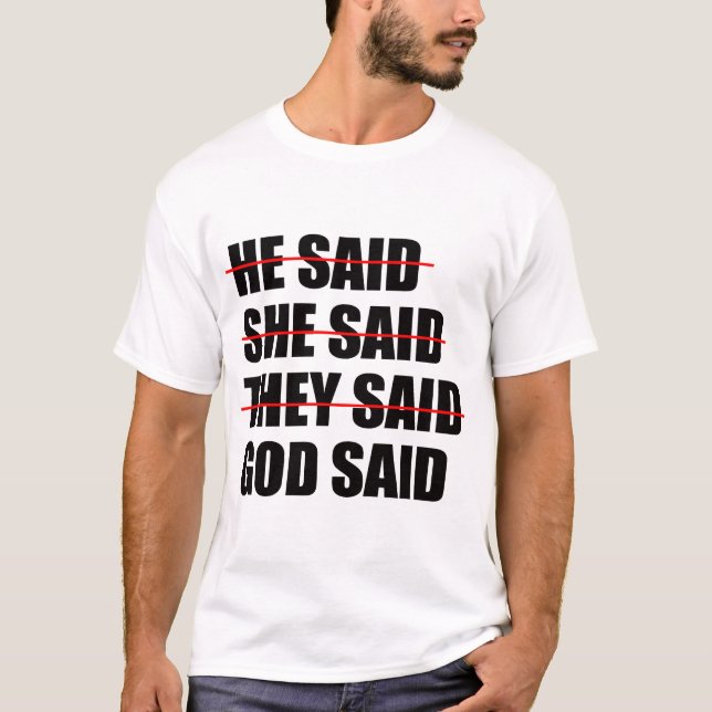 Camiseta Deus tem a palavra final (Frente)