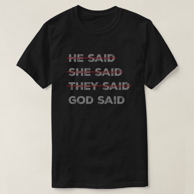 Camiseta Deus tem a palavra final (Frente do Design)