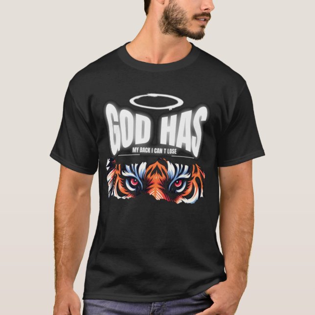 Camiseta Deus Tem Minhas Costas – Blusa de Fé e Co (Frente)