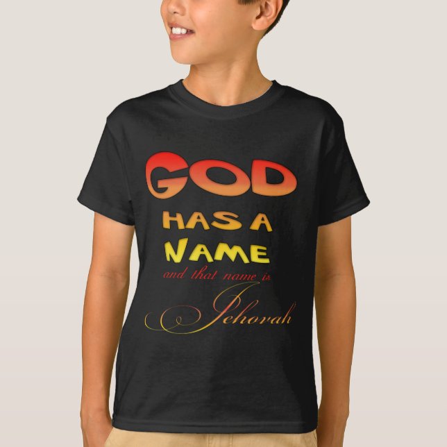 Camiseta Deus tem um nome Jeová (Frente)
