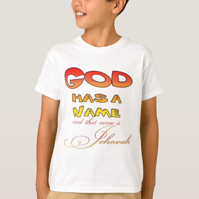 Camiseta Deus tem um nome Jeová (Frente)