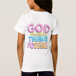 Camiseta Deus torna as coisas possíveis