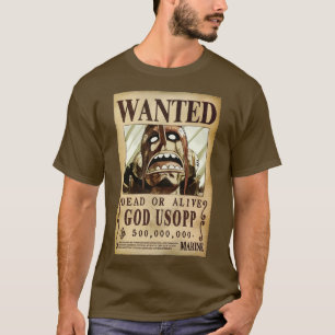 Camiseta Deus usopp mais recente da recompensa desejada