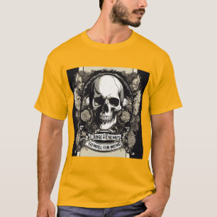 Camiseta Deus vai julgar: Design do Logotipo Caveira T-Shir