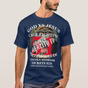 CAMISETA DEUS VS JESUS CAGE LUTANDO WASHINGTON DC LINCOLN