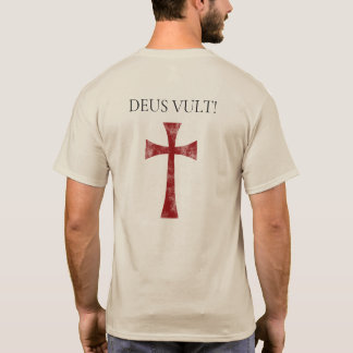 Camiseta Deus Vult, desbotado