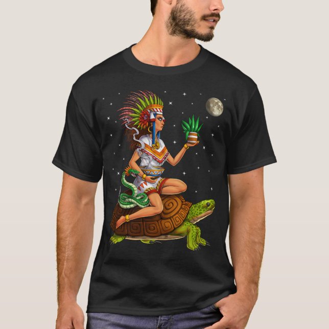 Camiseta Deusa Asteca Mayahuel (Frente)