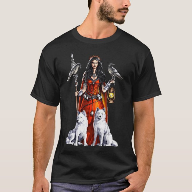 Camiseta Deusa Celta Morrigan (Frente)