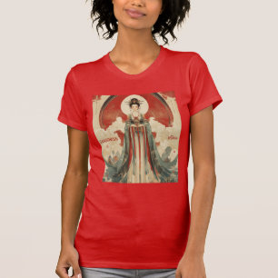 Camiseta Deusa Chinesa Nuwa Mythological Art Shirt