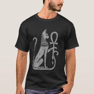 Camiseta Deusa de gato malhado do antigo anjo egípcio