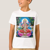 Deusa de Lakshmi de amor, de prosperidade, e de