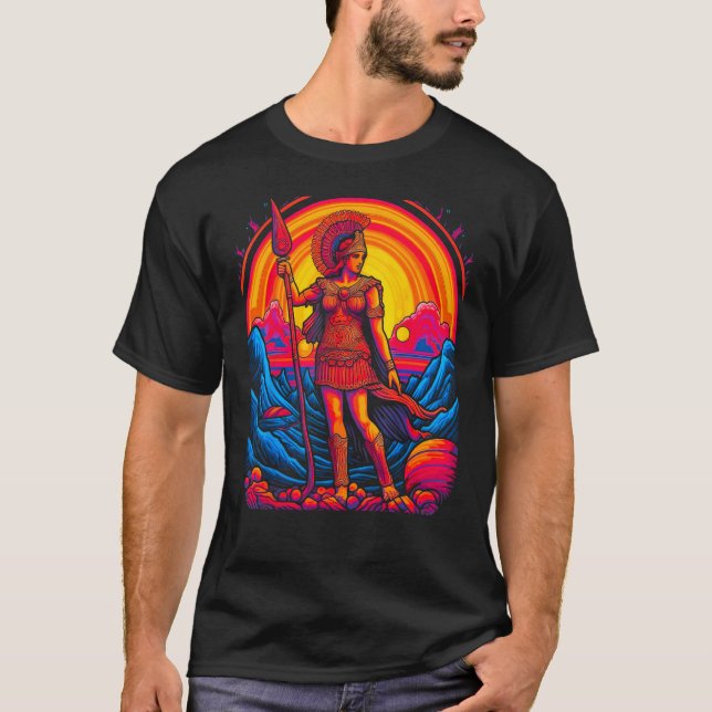 Camiseta Deusa de mitologia grega Athena (Frente)