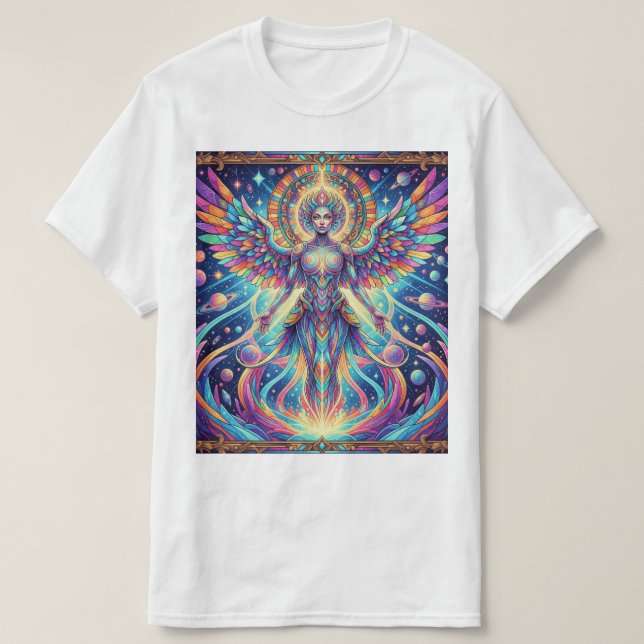 Camiseta Deusa do abstrato (Frente do Design)
