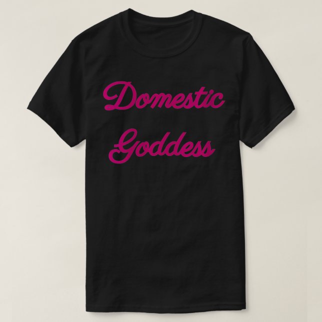 Camiseta Deusa Doméstica das Mulheres VNeck (Frente do Design)