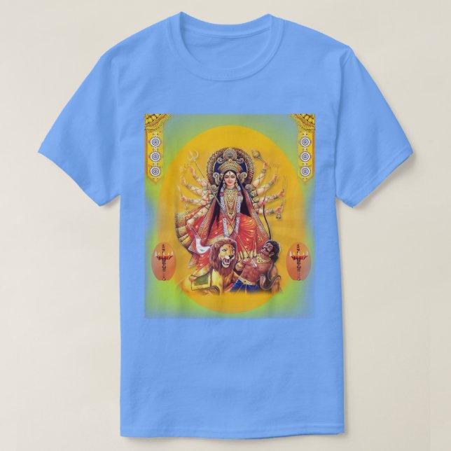 Camiseta Deusa Durga Em Cheio Glória Divina T (Frente do Design)