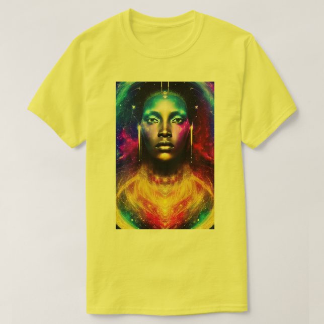 Camiseta Deusa Espacial Universal (Frente do Design)