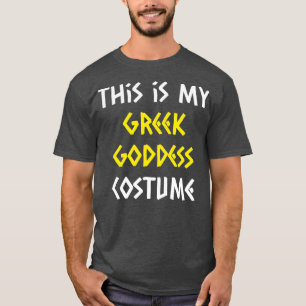 Camiseta Deusa Grega Costume Halloween Mitologia preguiçosa