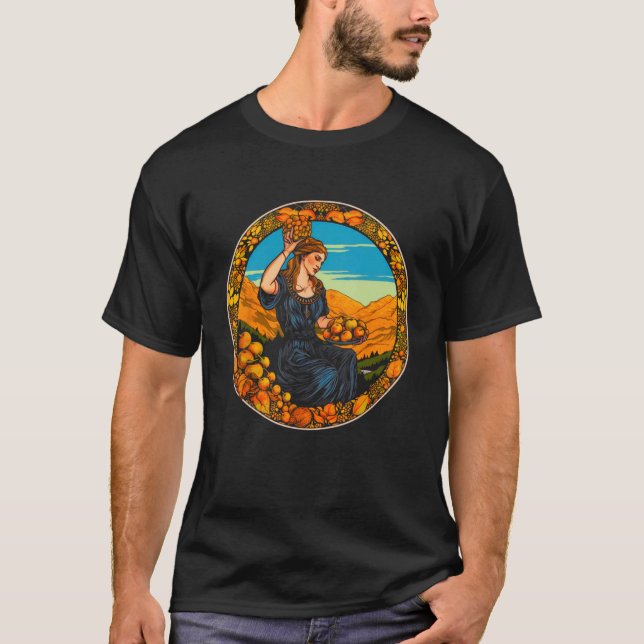 Camiseta Deusa Grega Demeter da Colheita (Frente)