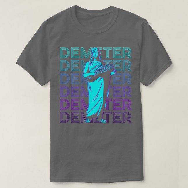 Camiseta Deusa Grega do Demeter Relatório de mitologia Greg (Frente do Design)