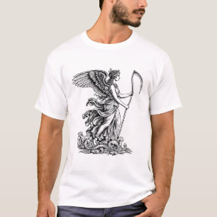 Camiseta deusa grega Vênus o mar com a longa foice