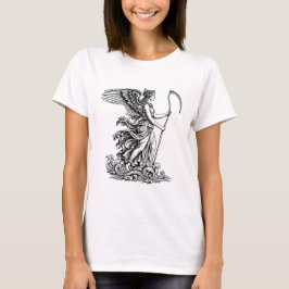 Camiseta deusa grega Vênus o mar com a longa foice