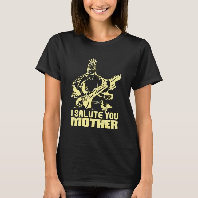 Camiseta Deusa Hindu Sarasvati (Frente)