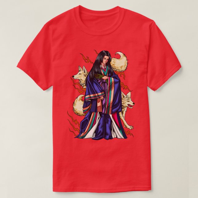 Camiseta Deusa Japonesa Inari (Frente do Design)