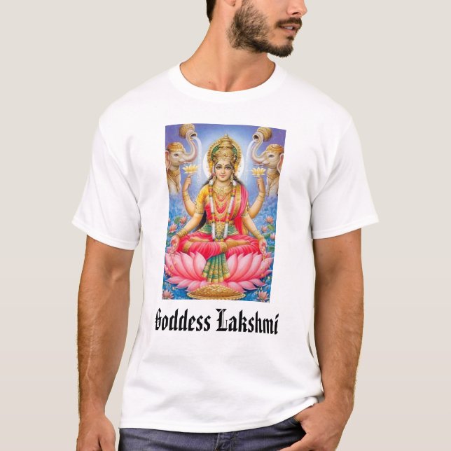 Camiseta Deusa Lakshmi, deusa Lakshmi (Frente)