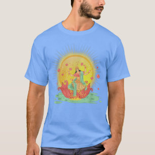 Camiseta Deusa Lakshmi Símbolo de Riqueza e Bem
