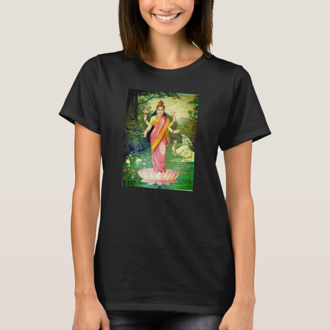 Camiseta Deusa Lakshmi T-Shirt (Frente)