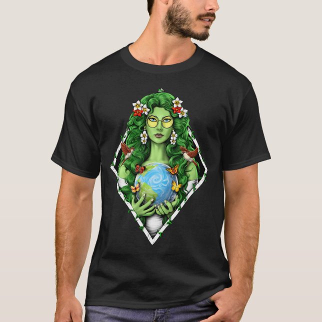 Camiseta Deusa Mãe Terra Gaia (Frente)