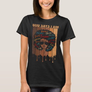 Camiseta Deusa Negra Diz Que Sou Negro História Da Melanina