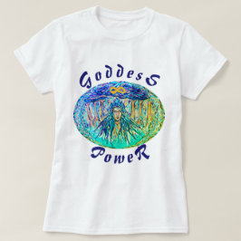 Camiseta Deusa Poder Colorida Deidade Infinita