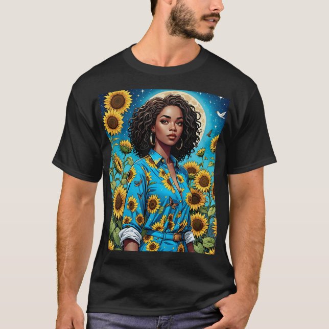 Camiseta Deusa Sunflower Celestial Tee (Frente)