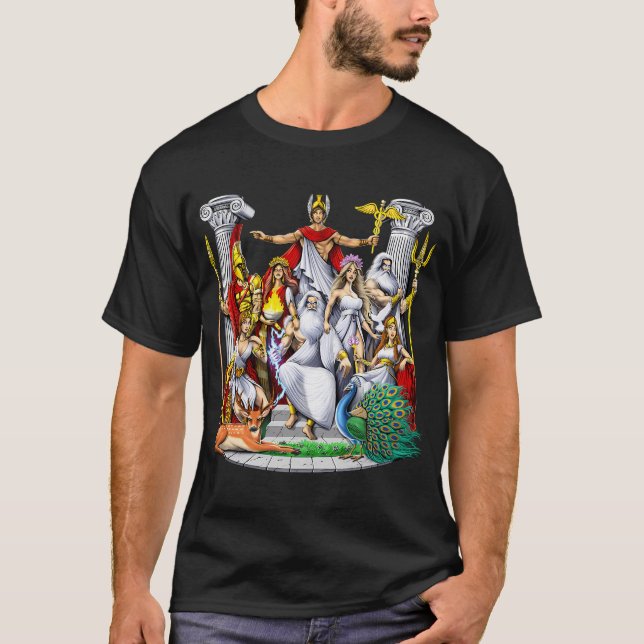 Camiseta Deuses da Mitologia Grega Antiga (Frente)