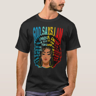 Camiseta Deuses Dizem Que Sou Rainha Melanina, História Neg