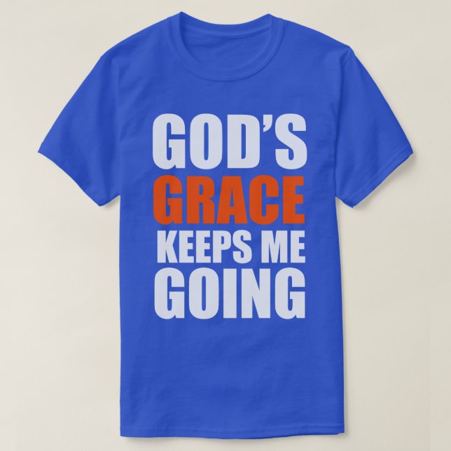 Camiseta Deuses Grace Me Mantenha Indo Para O Presente Cris (Frente do Design)