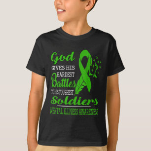 Camiseta Deuses Soldados Mais Duros - Sensibilização para a