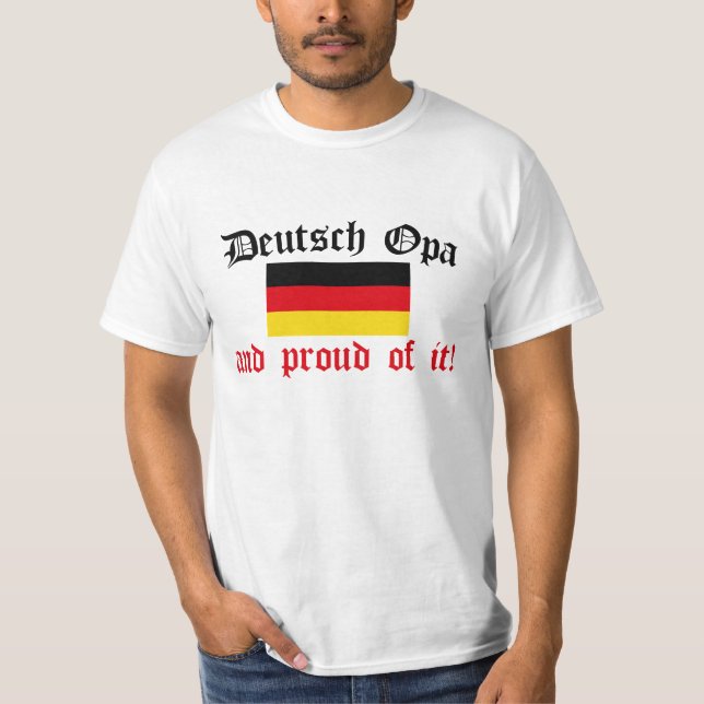 Camiseta Deutsch orgulhoso Opa (Frente)