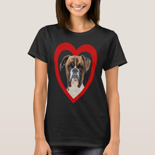 Camiseta Deutscher Boxer  Dog Heart   Boxer  German Boxer (Frente)