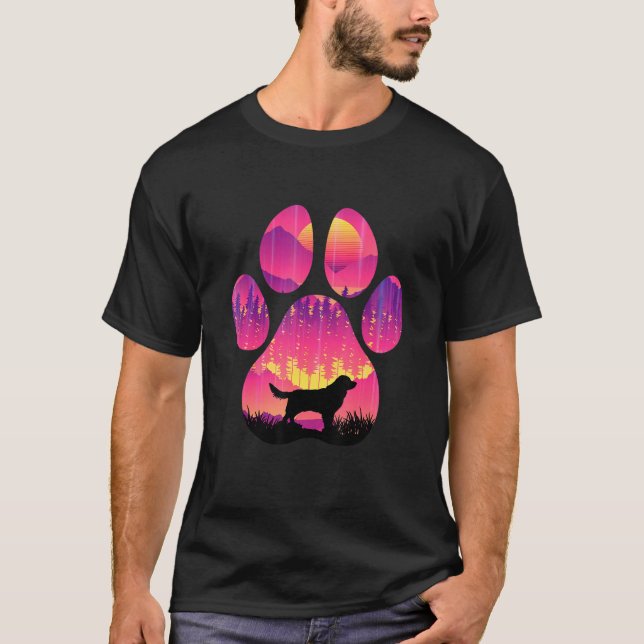 Camiseta Deutscher Wachtelhund Paw Mom Dad Dog  Women Men (Frente)