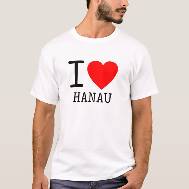 Camiseta Deutschland I love Hanau Bundesland Hessen (Frente)